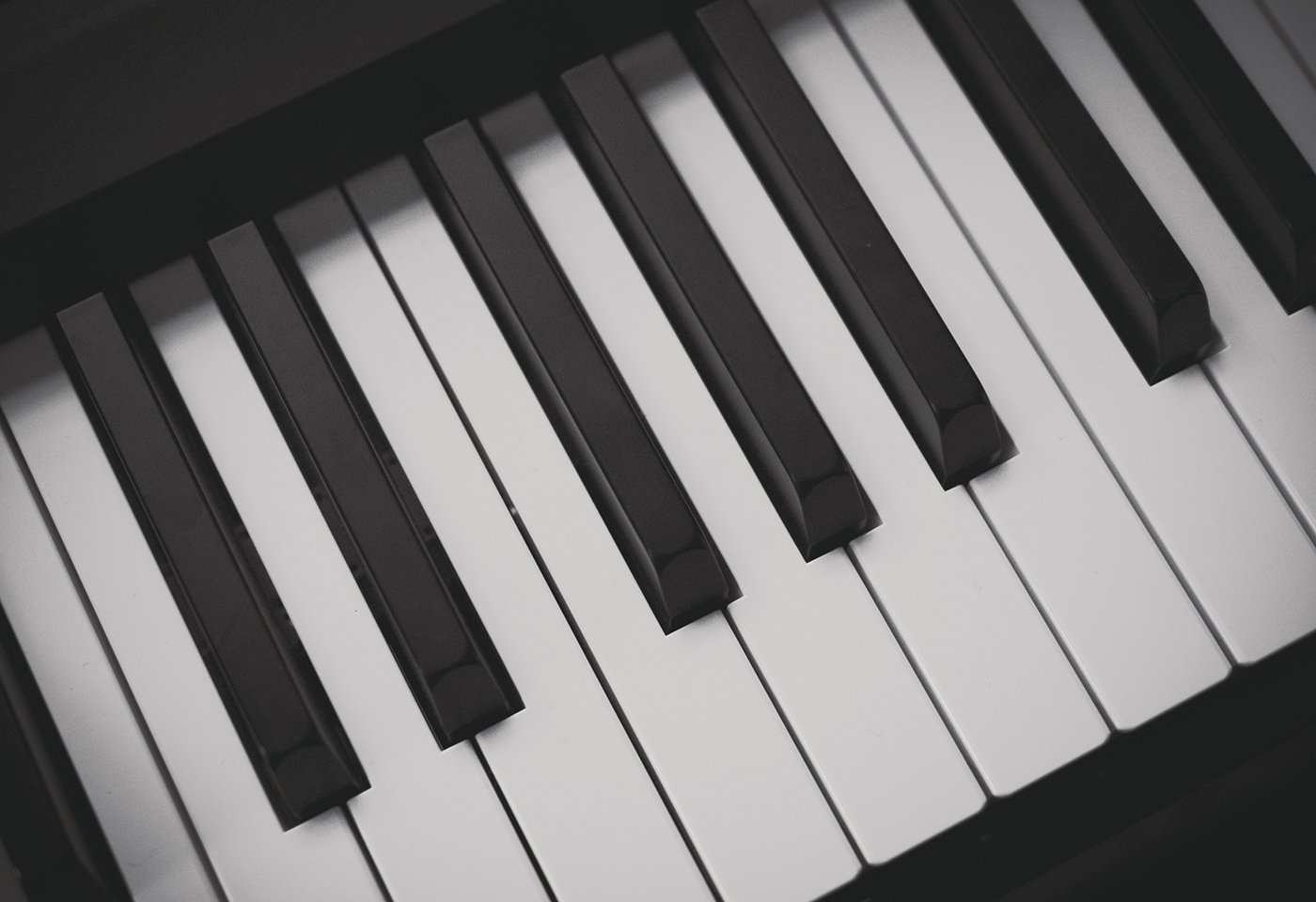 Closeup of piano keys used for beginner piano lessons in Kelowna